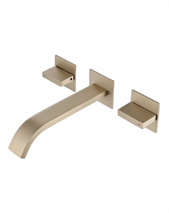 Смеситель ABBER Wasserfall AF8612G для раковины скрытого монтажа, золото матовое Abber