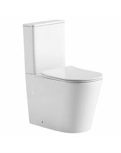 Унитаз ABBER Bequem AC1112TMW компакт белый матовый, безободковый, смыв торнадо Abber