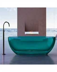 Прозрачная ванна ABBER Kristall AT9703Aquamarin бирюзовая Abber