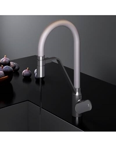 F8007825 Смеситель для кухни с каналом для питьевой воды и гибким серым изливом Am.pm.