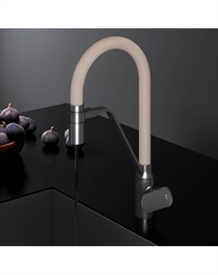 F8007826 Смеситель для кухни с каналом для питьевой воды и гибким бежевым изливом Am.pm.