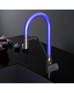 F8007827 Смеситель для кухни с каналом для питьевой воды и гибким синим изливом Am.pm.
