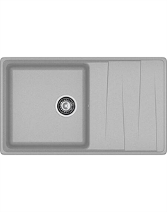 Мойка кухонная GranFest LEVEL GF-LV-860L чаш+кр 860*500мм серый, мрамор Granfest
