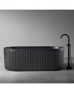 Ванна из искусственного камня ABBER Stuttgart AM9925B черная матовая Abber