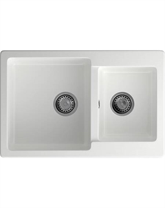 Мойка кухонная GranFest PRACTIK GF-P-780K 2 чаши 780*510 мм иней, мрамор Granfest