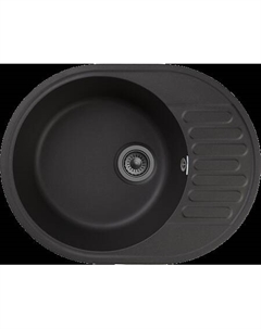 Мойка кухонная GranFest QUARZ GF-Z-58 чаша с крылом 620*480мм черный Granfest