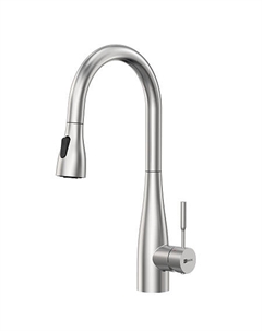 Смеситель Lemark Expert LM5084S для кухни с вытяжным изливом, сталь