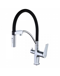 Комплект Lemark: Смеситель LM3074C для кухни с гибким изливом + Фильтр BASIC для очистки воды от хло