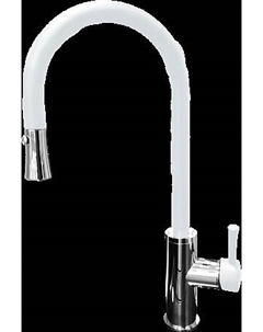 Смеситель GranFest для кухни Выдвижная лейка U-обр. D-35 mm (иней) Granfest