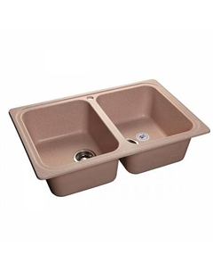 Мойка кухонная GranFest STANDART GF-S-780K 2 чаши 780*510 мм светло-розовый, мрамор Granfest