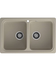 Мойка кухонная GranFest STANDART GF-S-780K 2 чаши 780*510 мм топаз, мрамор Granfest