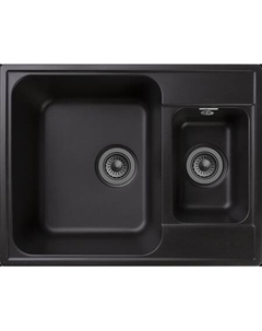 Мойка кухонная GranFest QUARZ GF-Z09 1.5-чаш. 620*480 (черный) Granfest