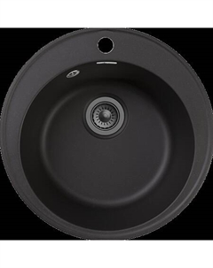 Мойка кухонная GranFest QUARZ GF-Z08 чаша D=480мм (черный) Granfest