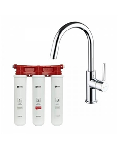 Комплект Lemark: Смеситель LM3073C для кухни + Фильтр BASIC для очистки воды от хлора и вредных прим