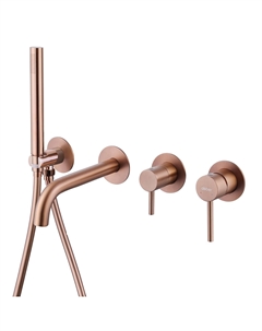 Смеситель ABBER Wasser Kreis AF8130MRG для ванны скрытого монтажа, розовое золото матовое Abber