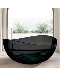 Прозрачная ванна ABBER Kristall AT9705Onyx черная Abber