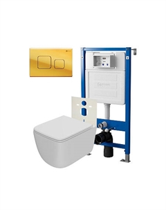 Нов.арт PN48521G (45122 вместо 45120)+ Клавиша Афина, золото, PN44041G + Унитаз Меркурий PN41831WM Point