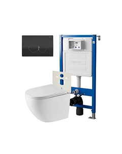 Нов.арт PN48526BC (45122 вместо 45120)+ Клавиша Виктория черн/хром PN44061BC +Унитаз Сатурн PN41901 Point