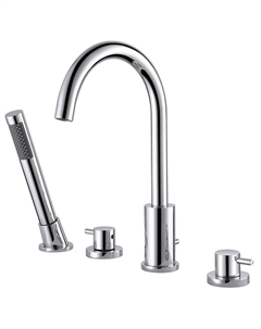 Смеситель ABBER Wasser Kreis AF8113 на борт ванны, хром Abber