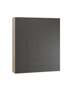 Распашной шкаф Монблан-4 Графит Диван.ру