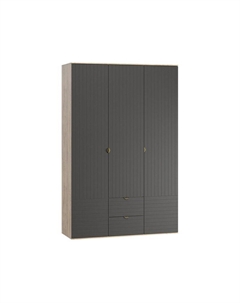 Распашной шкаф Монблан-3 Графит Диван.ру