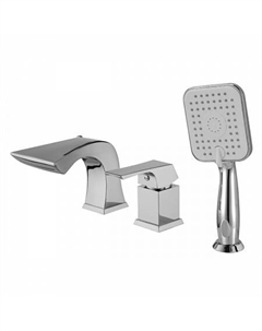 Смеситель встраиваемый Lemark Unit LM4545C для ванны на 3 отверстия, с аксессуарами, хром