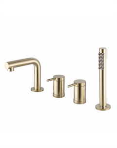 Смеситель ABBER Emotion AF8813G на борт ванны, золото матовое Abber