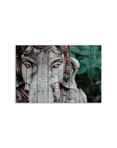 Картина на дереве Ганеш 60х90 см Дом корлеоне