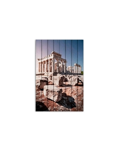 Картина на дереве Древняя Греция 100х150 см Дом корлеоне