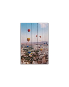 Картина на дереве Воздушные шары 1 60х90 см Дом корлеоне