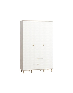 Распашной шкаф Теджонс-3 Leaf Milk Диван.ру