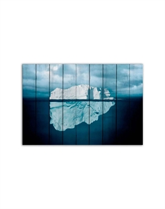 Картина на дереве Айсберг 60х90 см Дом корлеоне