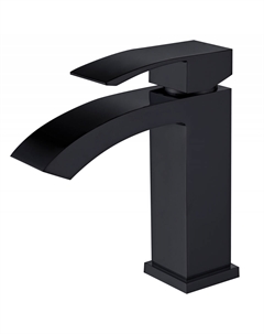 Смеситель ABBER Wasserfall AF8610B для раковины, черный матовый Abber