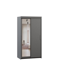 Шкаф-купе Тебар-2-100-190 Графит 1 зеркало Диван.ру