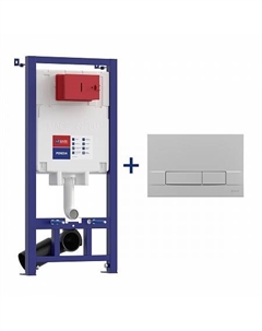Сет: Инсталляция Lemark PENEDA + кнопка смыва BIT хром матовый