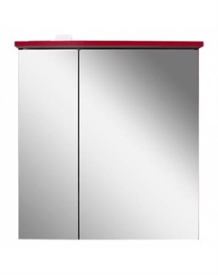 M70AMCR0601RG Зеркальный шкаф с подсветкой 60 см, правый, красный глянец Am.pm.
