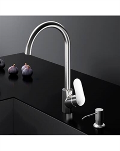 F8007D11 Набор 2в1: смеситель для кухни с универсальным диспенсером, сатин Am.pm.