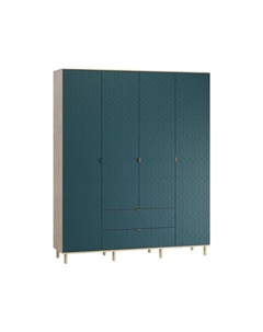 Распашной шкаф Теджонс-4 Deco Aquamarine Диван.ру