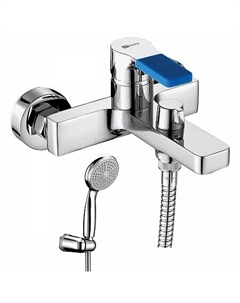 Смеситель Lemark Aura LM0614C для ванны, с коротким изливом, дивертор с кер. пласт, хром