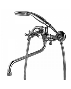 Смеситель Lemark Flora LM0151C универсальный, с круглым изливом 320мм, дивертор с кер. пласт., хром