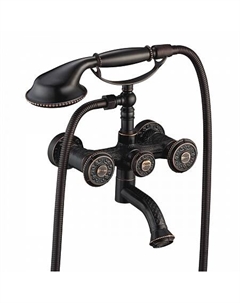 Смеситель Lemark Jasmine LM6614ORB для ванны с коротким поворотным изливом, черная бронза