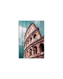 Картина на дереве Колизей 80х120 см Дом корлеоне