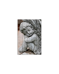 Картина на дереве Ангел 80х120 см Дом корлеоне