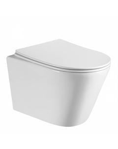 Унитаз ABBER Bequem AC1102 подвесной белый, безободковый Abber