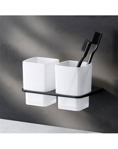 A50A343422 Двойной стеклянный стакан с настенным держателем Am.pm.