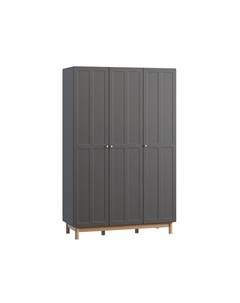 Распашной шкаф Виклу-3 Grafit Oak Диван.ру