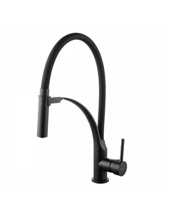 Смеситель Lemark Soul LM6007BL для кухни с гибким изливом, черный