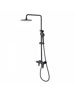 Смеситель Lemark Bronx LM3762BL для ванны с верхней душ. лейкой "Тропический дождь", 3-ф. лейкой, че