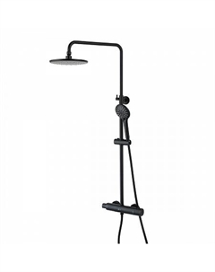 Смеситель Lemark Bronx LM3770BL для душа термостатический с верхней душ. лейкой "Тропический дождь"