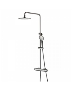 Смеситель Lemark Bronx LM3770GM для душа термостатический с верхней душ. лейкой "Тропический дождь"